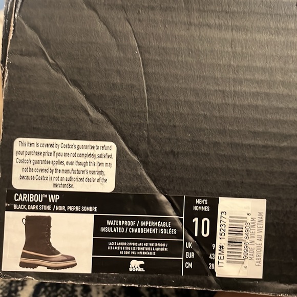 Black And White Size Caribou Boots 